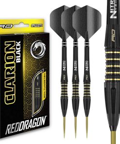Set de Dardos de Tungsteno RED DRAGON Clarion Negros 24g