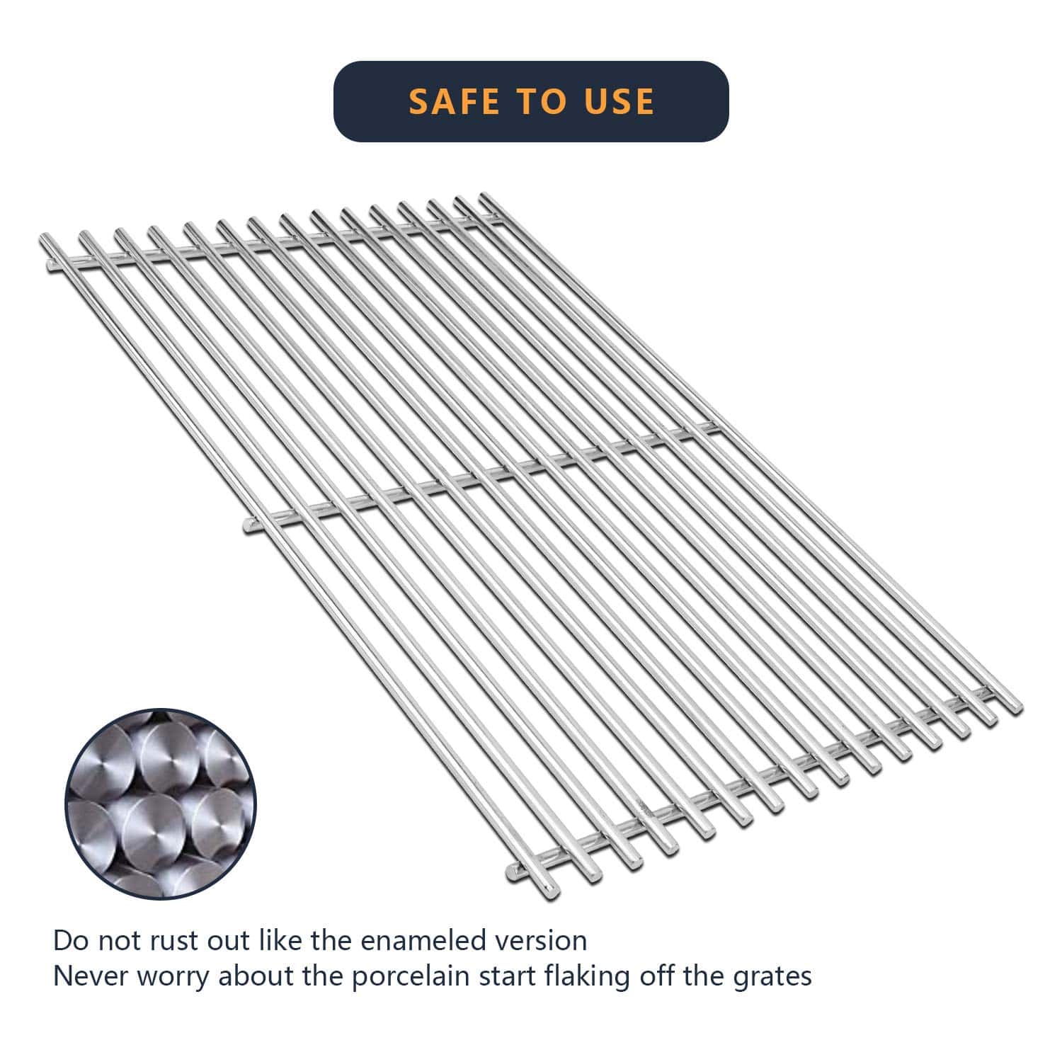 Parrillas de acero inoxidable de 19 pulgadas para parrillas - Imagen 5