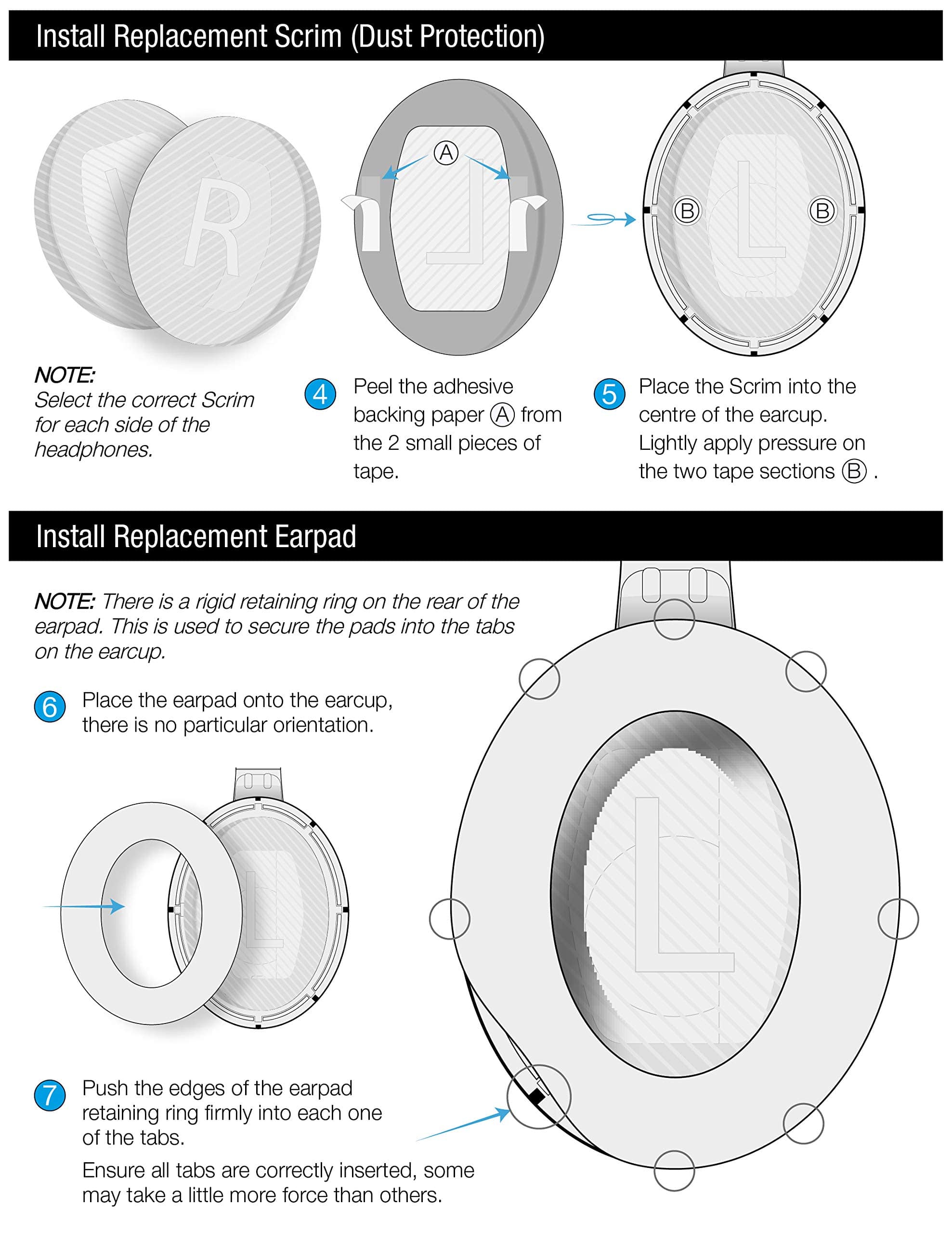 Almohadillas de Repuesto para Audifonos Bose QuietComfort - Imagen 7