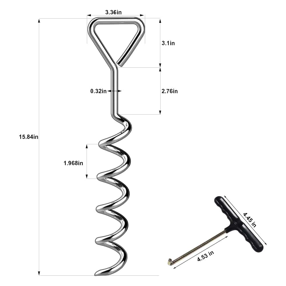 Estacas para cama elástica Eurmax USA, juego de 4 estacas - Imagen 5
