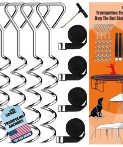 Estacas para cama elástica Eurmax USA, juego de 4 estacas