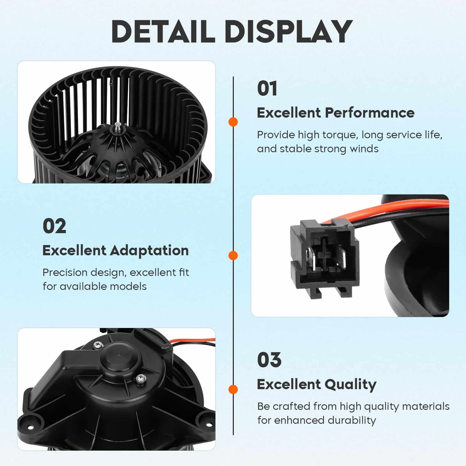 HVAC Conjunto de Motor del Ventilador con Jaula para - Imagen 3