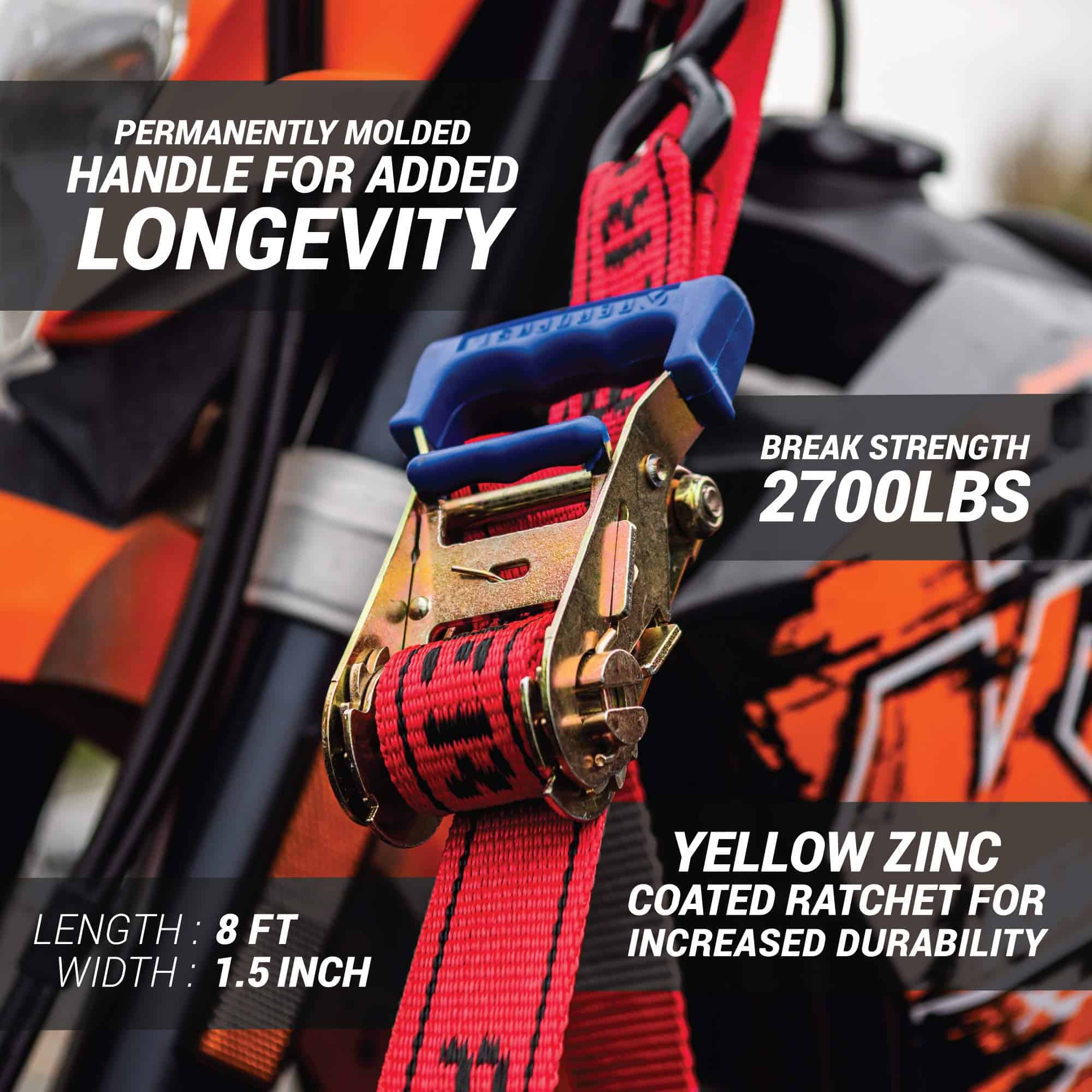 AEROFAST Loadfast Correas de Amarre con Trinquete para - Imagen 3