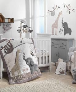 Set de Cama de Cuna de 4 Piezas Lambs & Ivy Baby Jungle