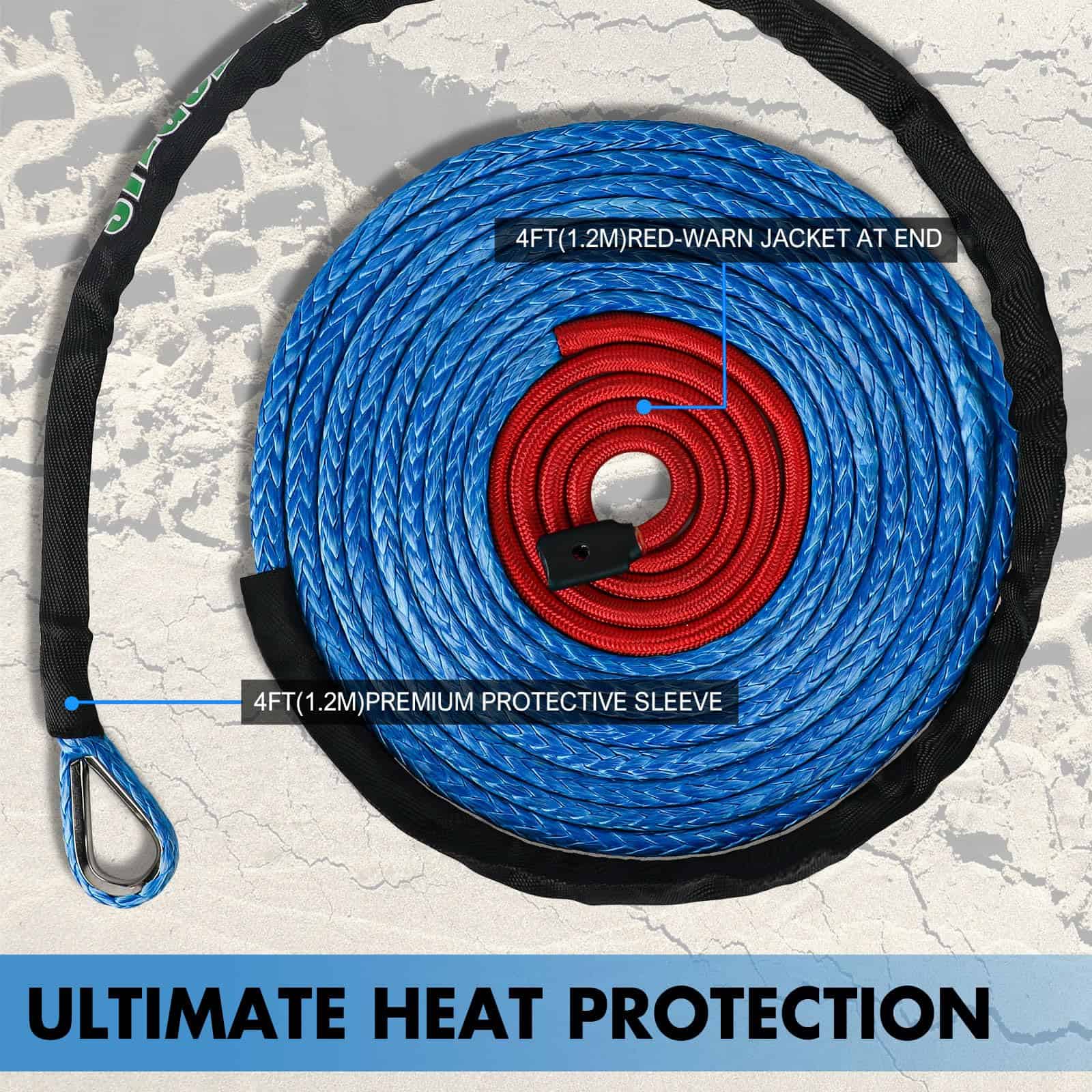 Cuerda de Winch Sintética STEGODON Dyneema Cable de Winch - Imagen 5