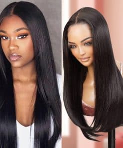 GLAM21USA Peluca Frontal de Encaje HD Recta 13X6 Invisible