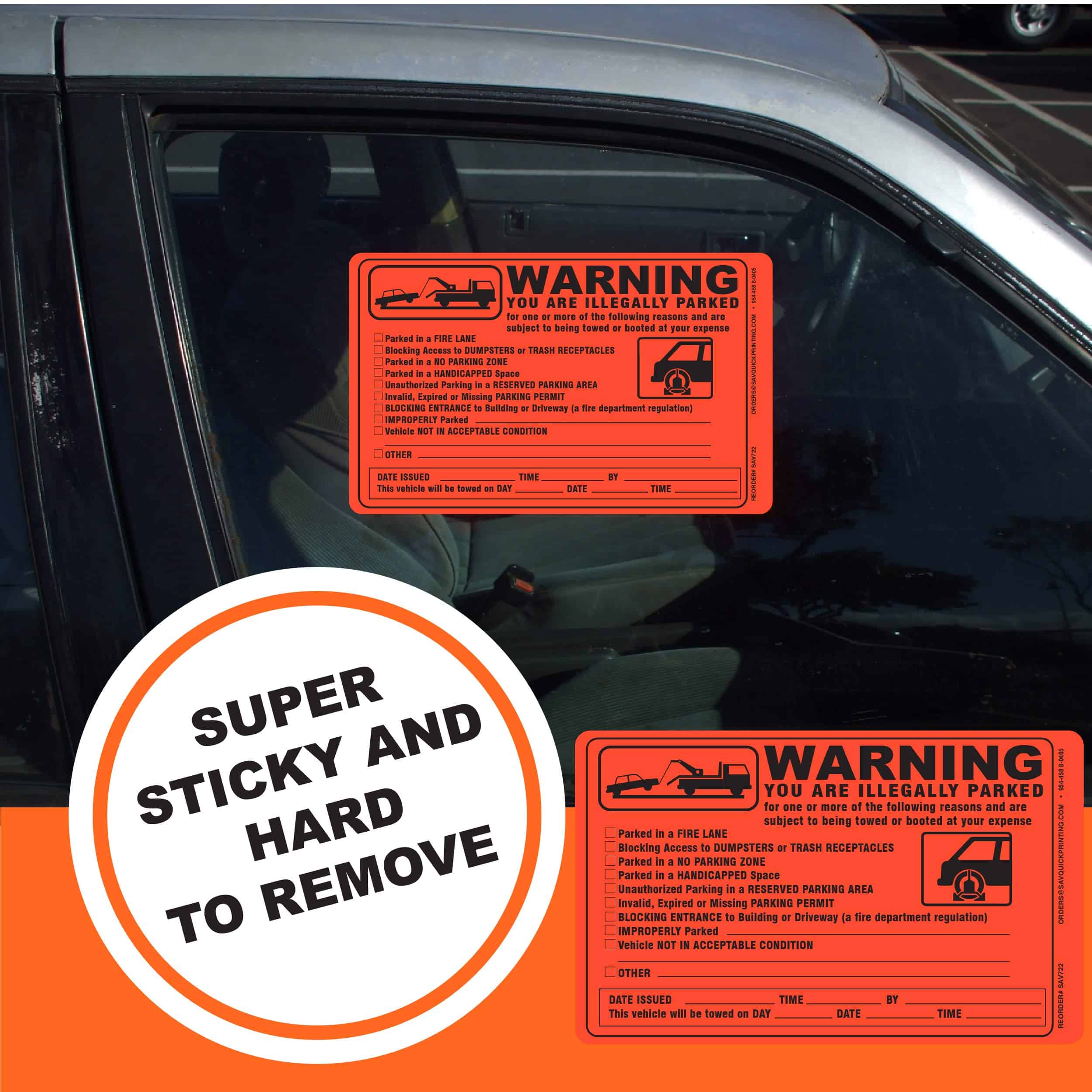 Etiqueta de Violación de Estacionamiento - Aviso de - Imagen 4