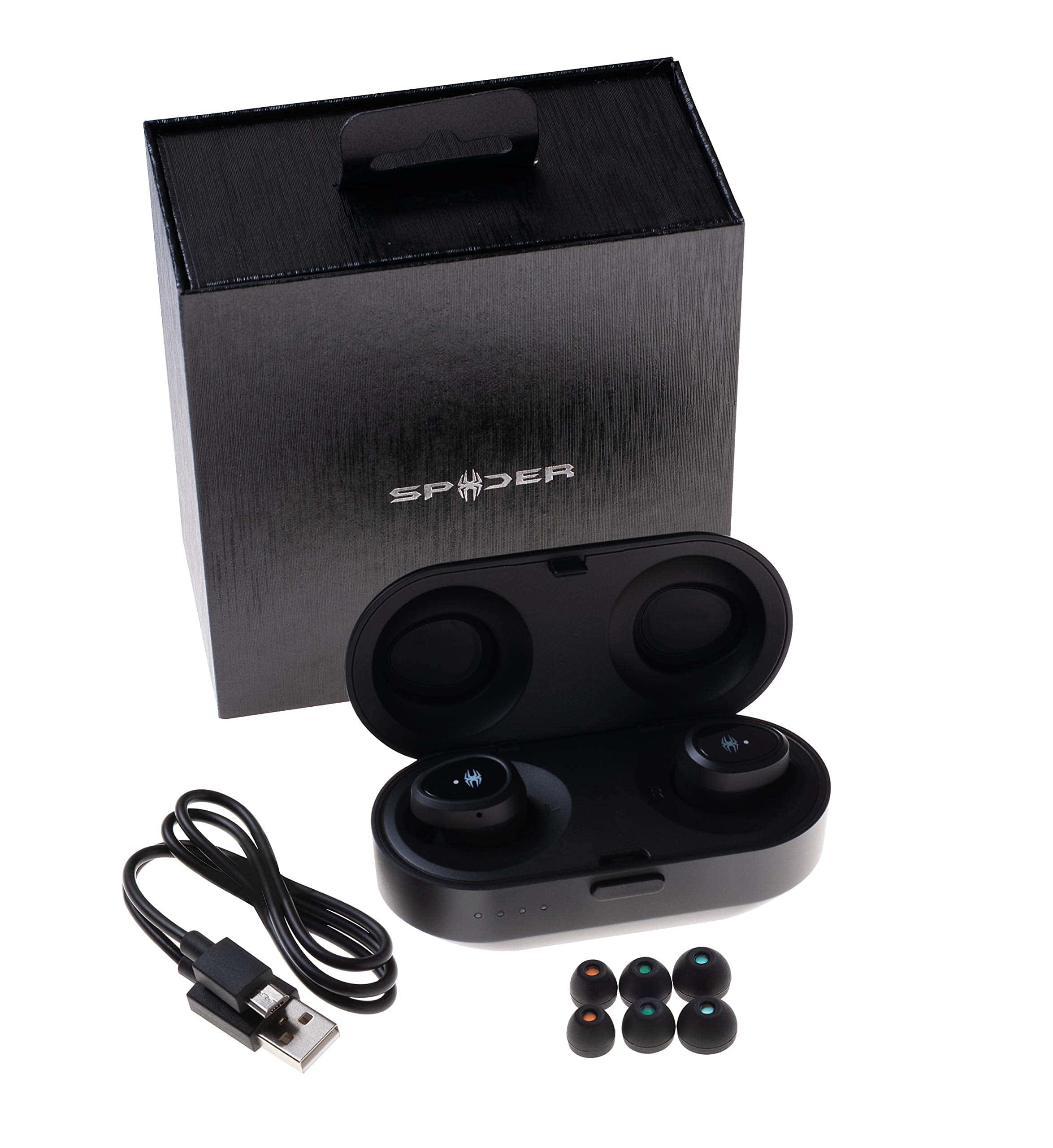 Auriculares inalámbricos Bluetooth Spider Truly BT200, negro - Imagen 4