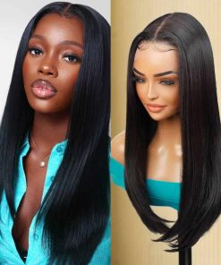 GLAM21USA HD LACE Front Wig Straight -Off Black 1B