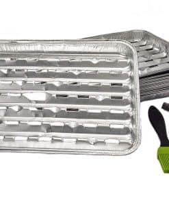 J-Line Design Bandejas de Aluminio para Parrilla, 18-Pack