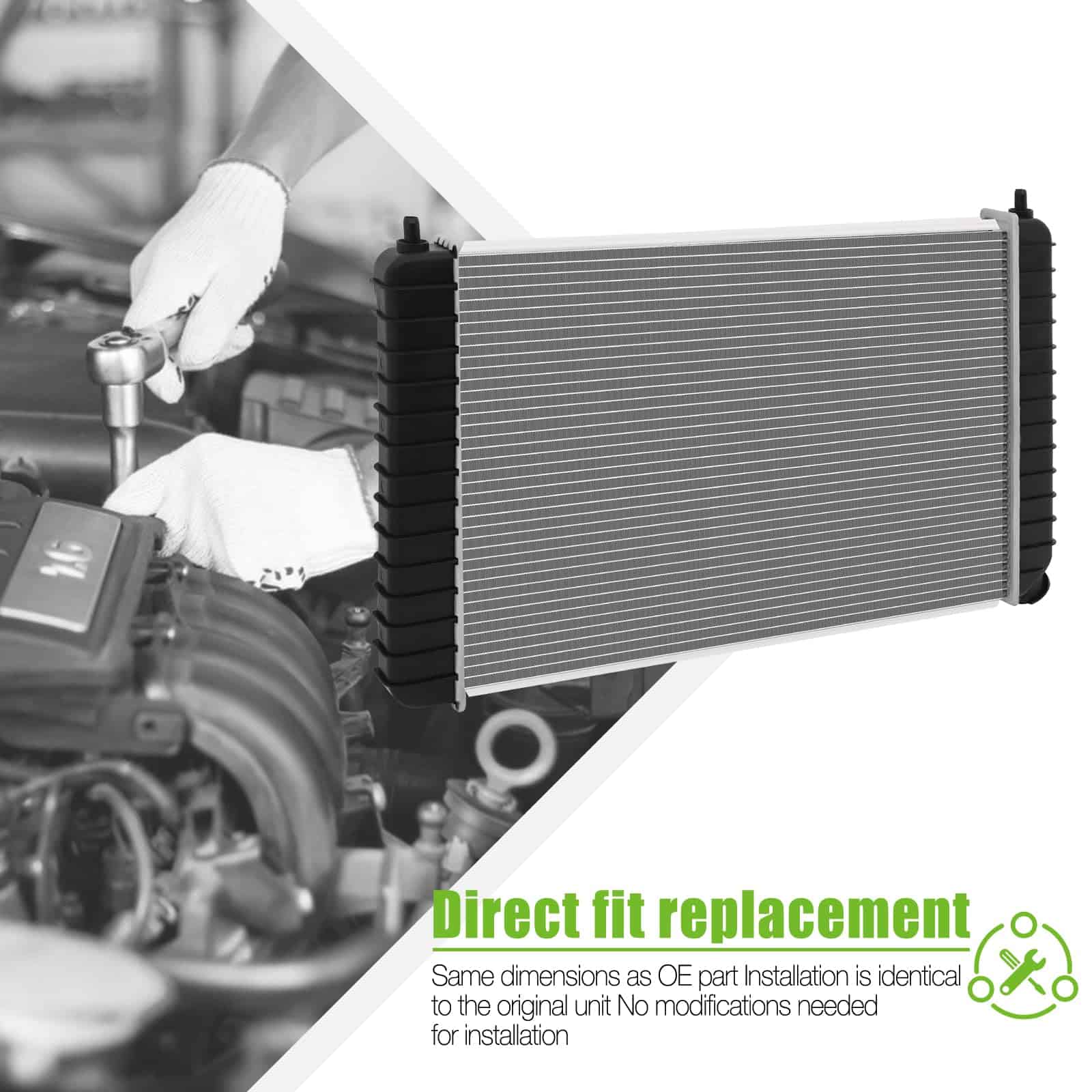Radiator1826 para Chevrolet 4.3L para Blazer 1996-2005 S10 - Imagen 4