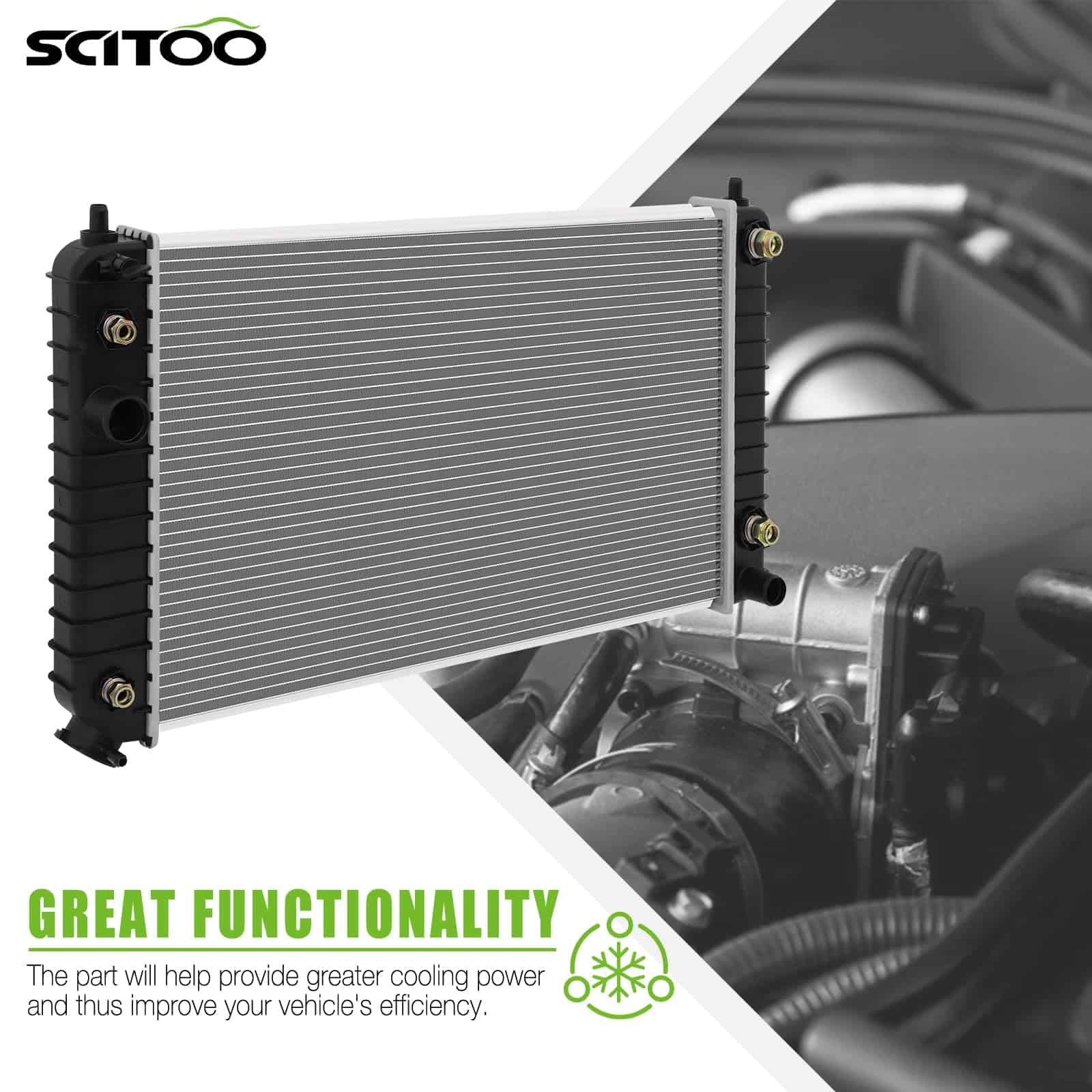 Radiator1826 para Chevrolet 4.3L para Blazer 1996-2005 S10 - Imagen 3