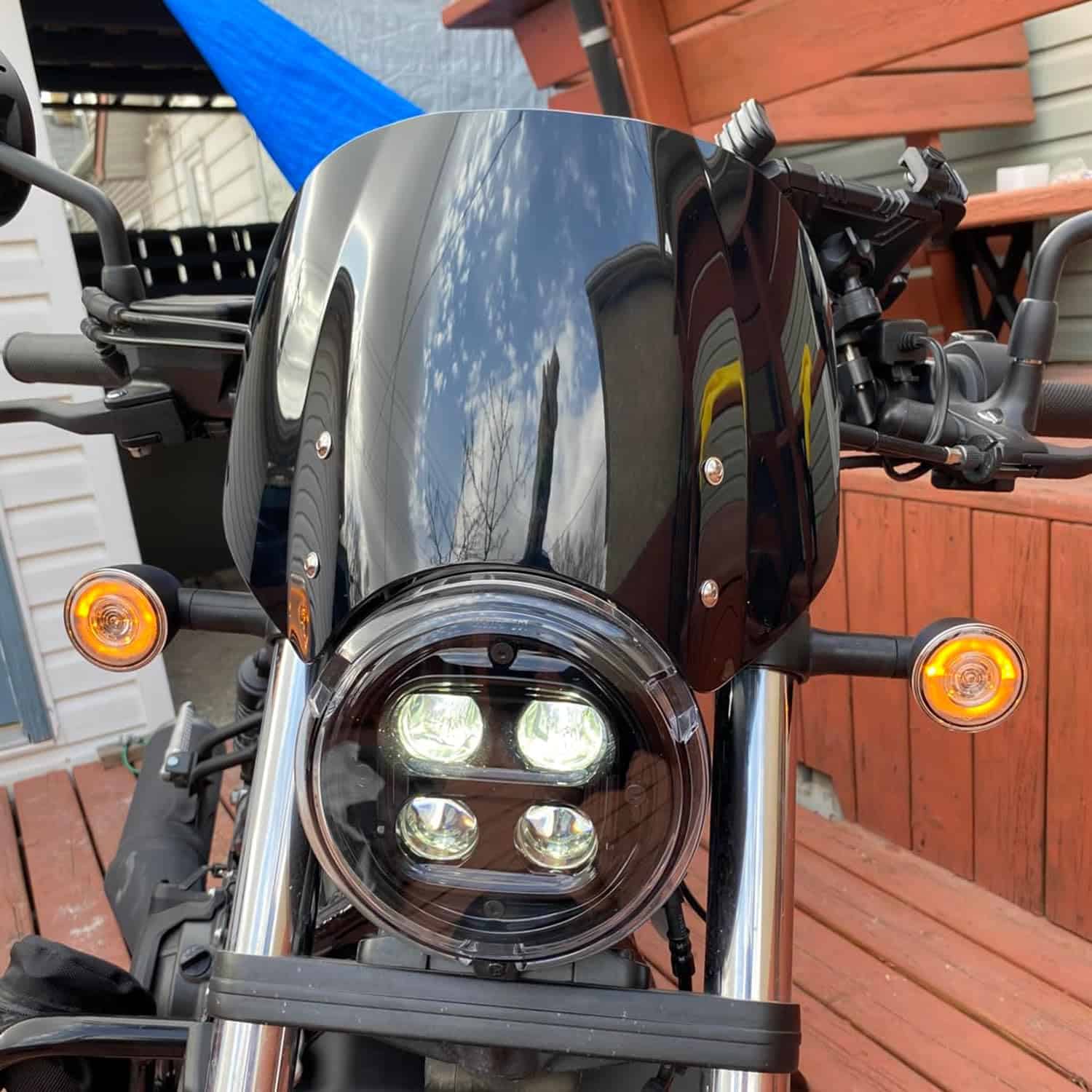 Deflector de parabrisas para motocicleta para Rebel 500 - Imagen 3