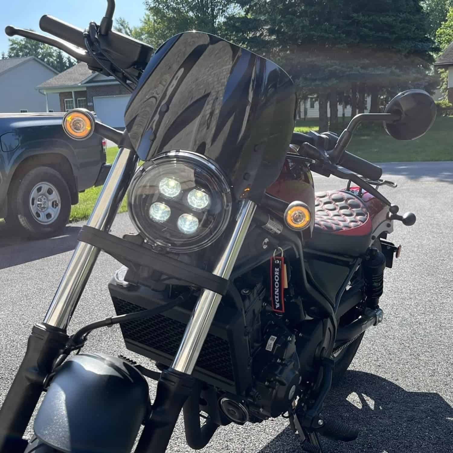 Deflector de parabrisas para motocicleta para Rebel 500 - Imagen 5