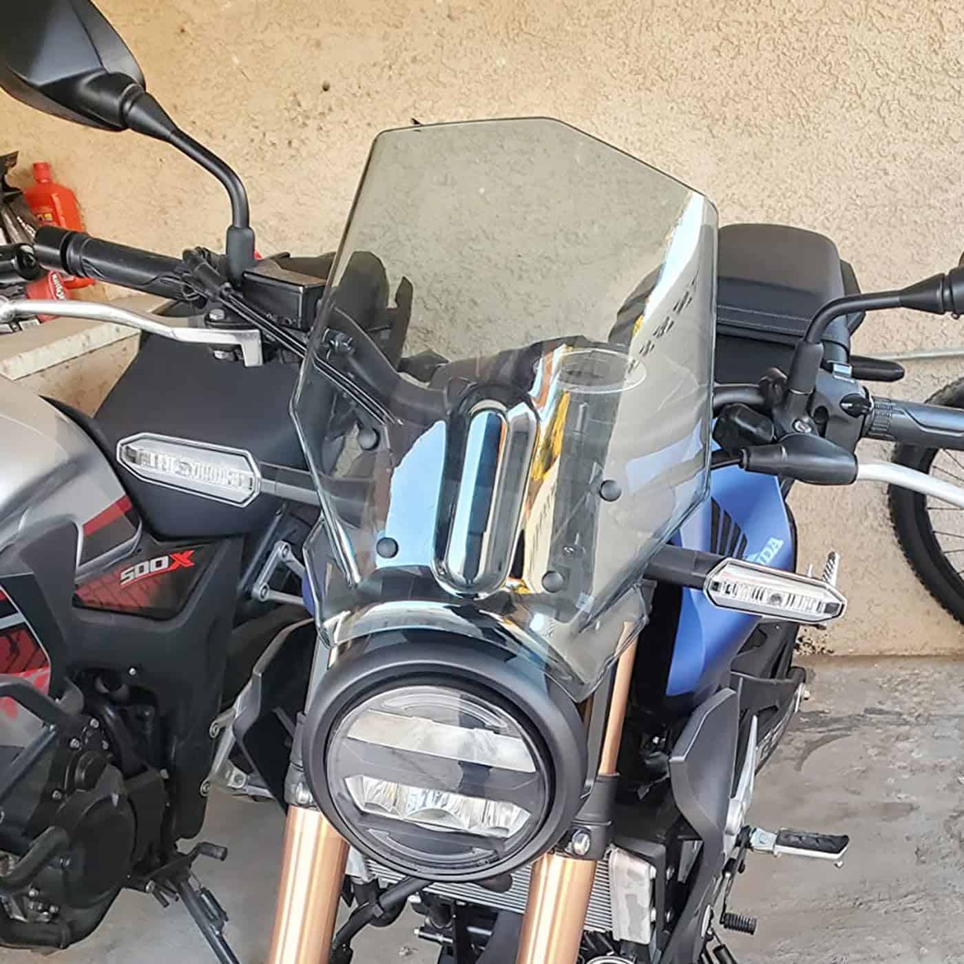 Deflector de Parabrisas para Motocicleta -Humo Claro