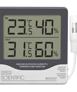 Monitor de humedad y temperatura interior/exterior Sper