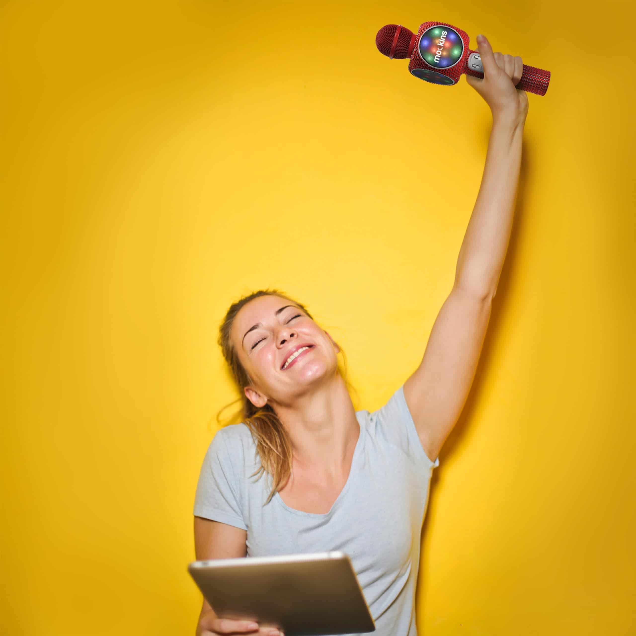 Micrófono de Karaoke Mockins Red Bling para Niños - - Imagen 7