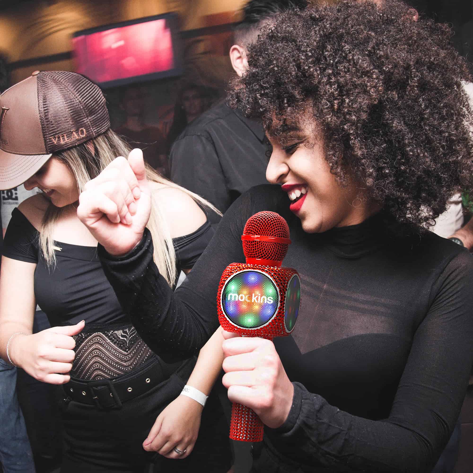 Micrófono de Karaoke Mockins Red Bling para Niños - - Imagen 8