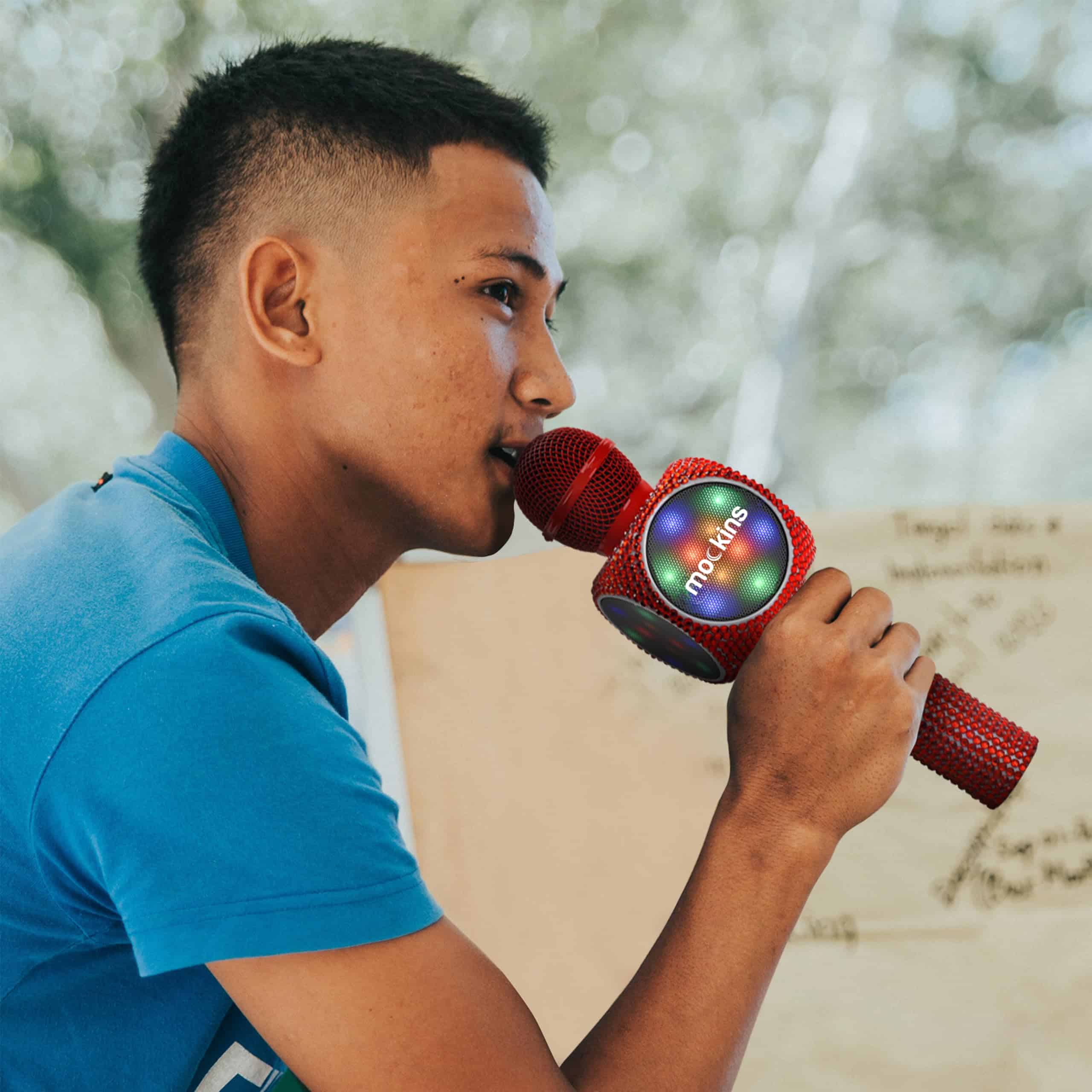 Micrófono de Karaoke Mockins Red Bling para Niños - - Imagen 4