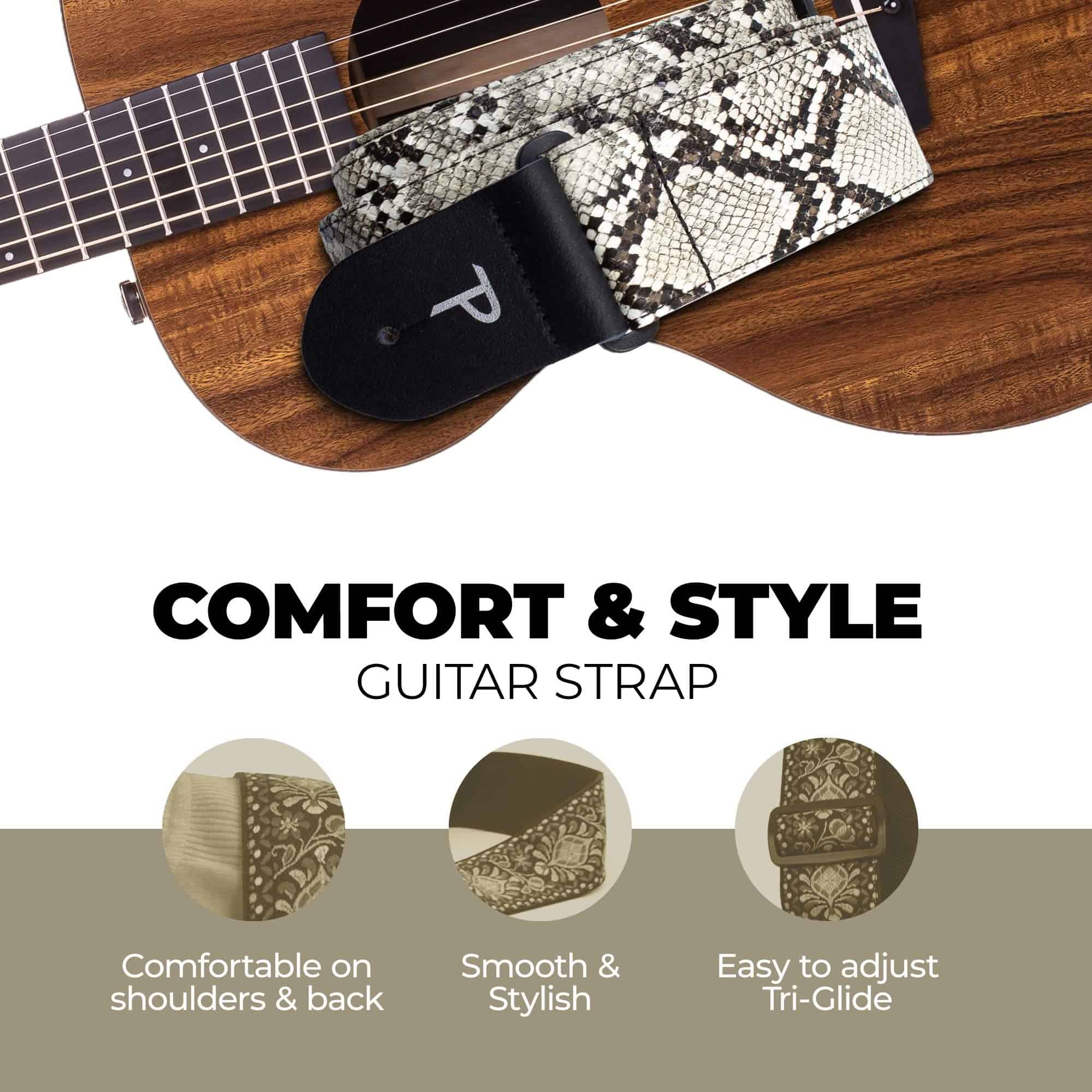 Correa de guitarra Perris Leather - Imitación de piel de - Imagen 7
