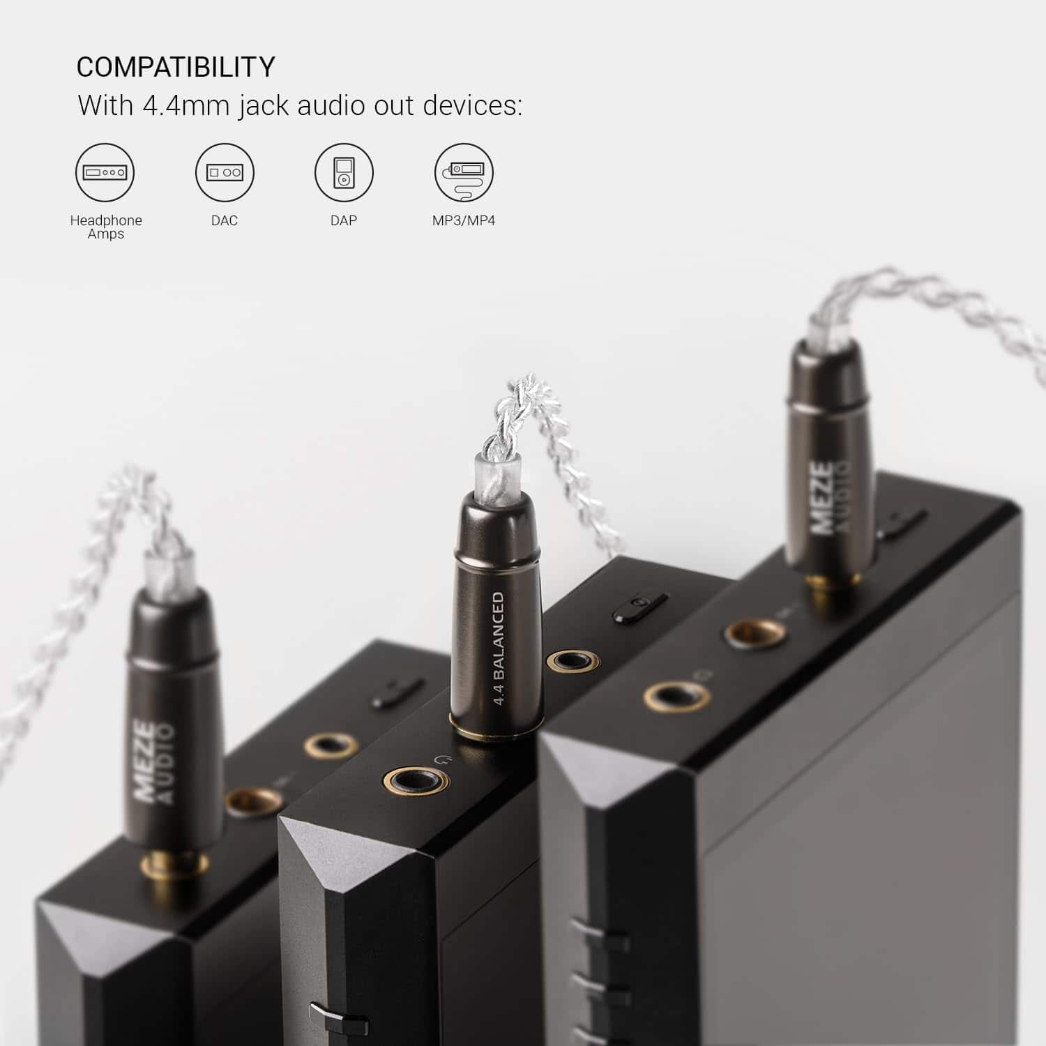 Cable de audífonos equilibrado Meze Audio MMCX a 4.4mm - Imagen 7