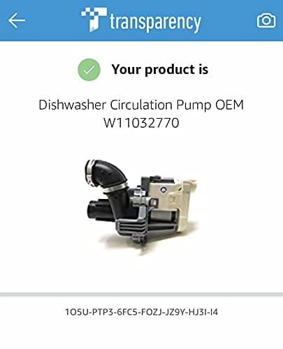 Bomba de Circulación para Lavavajillas OEM W11032770 - Imagen 3