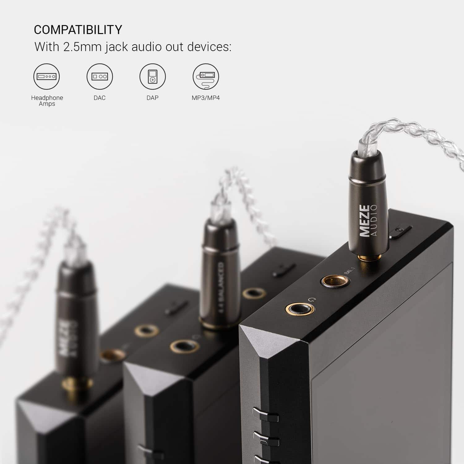 Cable de Auriculares Meze Audio MMCX a 2.5mm Balanceado de - Imagen 7