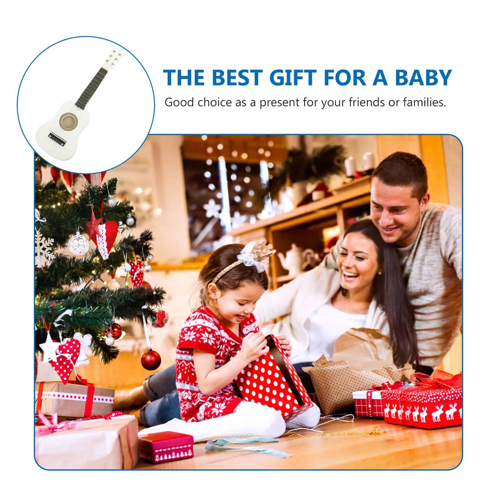 Guitarra Acústica para Niños Milisten 21 Pulgadas Guitarra - Imagen 5