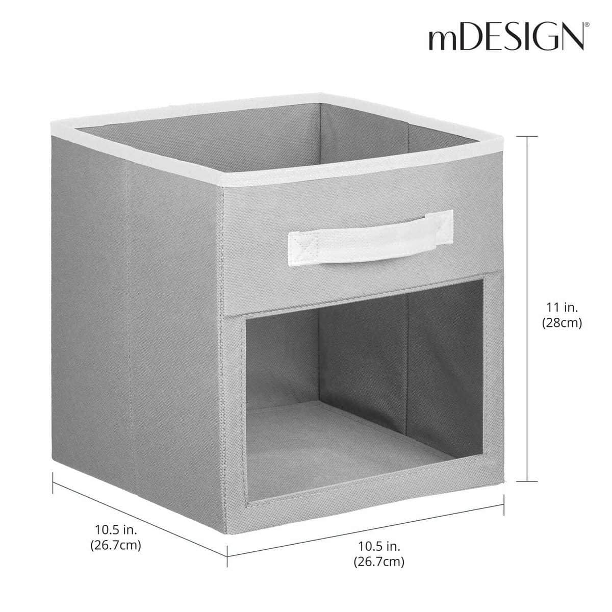 mDesign Organizador de Almacenamiento de Closet de Tela - Imagen 5