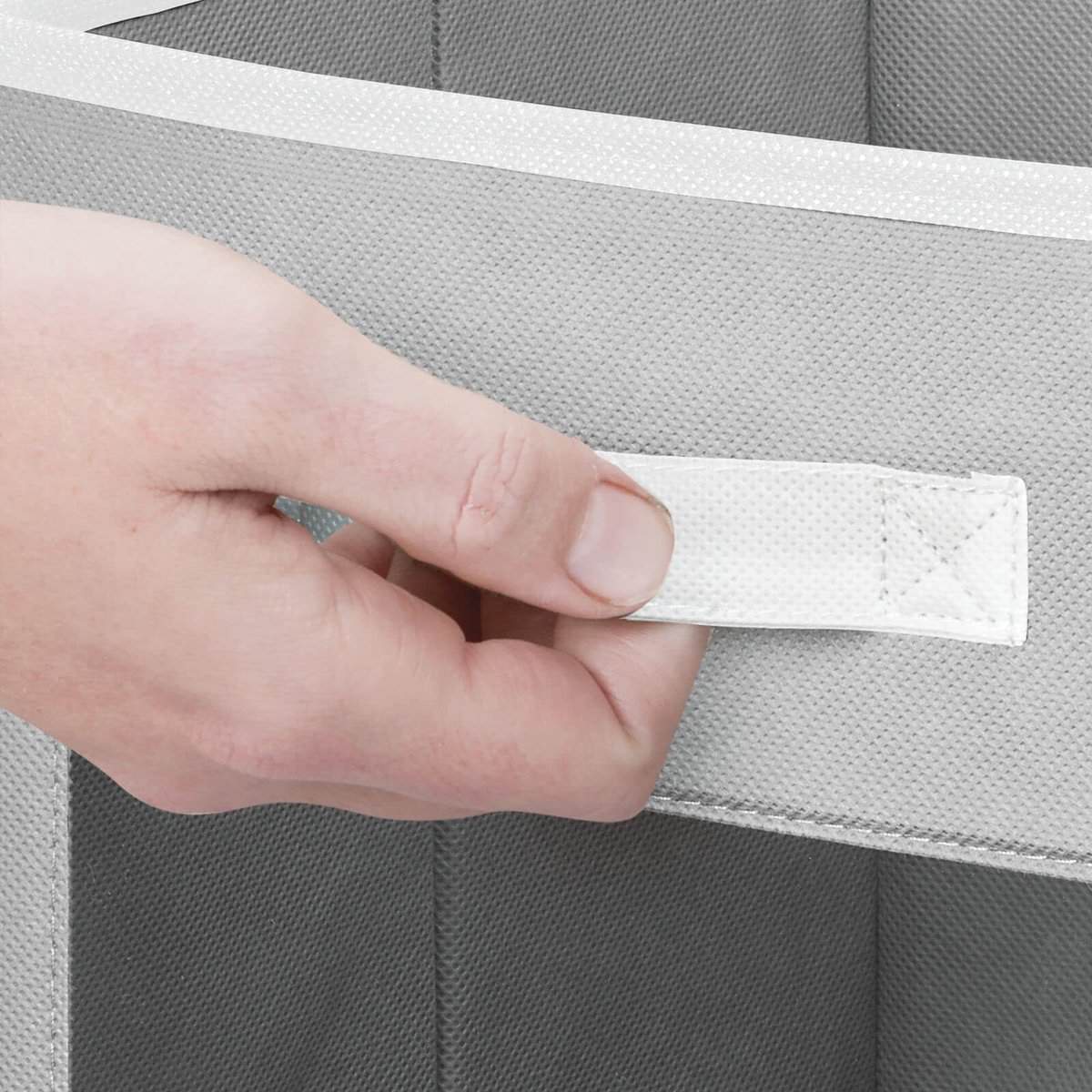 mDesign Organizador de Almacenamiento de Closet de Tela - Imagen 6