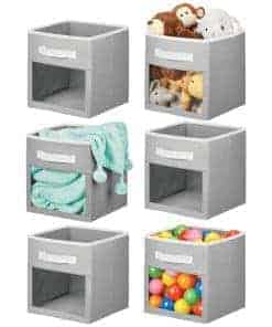 mDesign Organizador de Almacenamiento de Closet de Tela