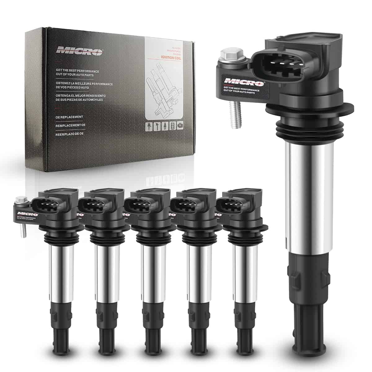 Conjunto de 6 Bobinas de Encendido Compatibles con Cadillac