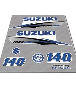 Juego de Calcomanías (Stickers) de Repuesto Suzuki 140 Four