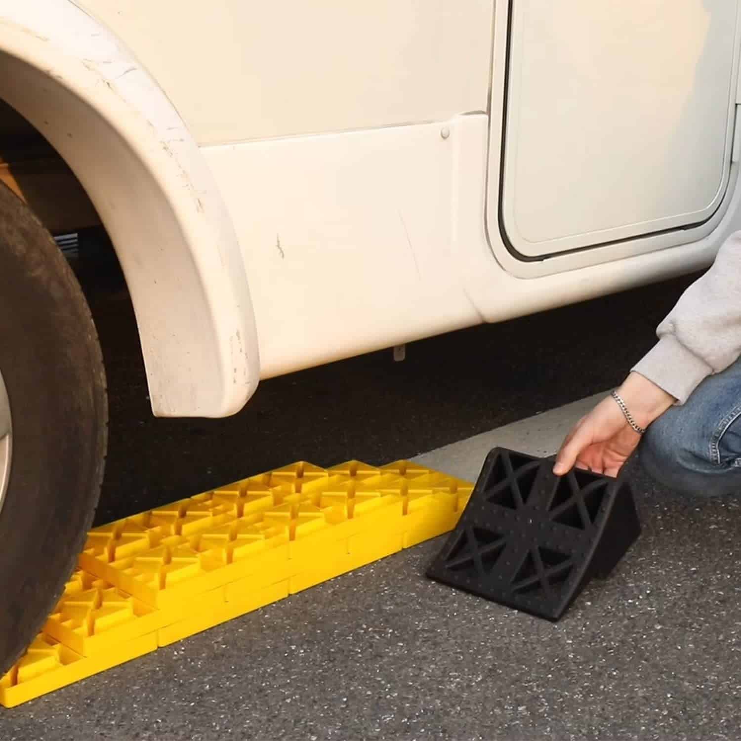 Bloques de nivelación para RV de Homeon Wheels, -Amarillo y - Imagen 8