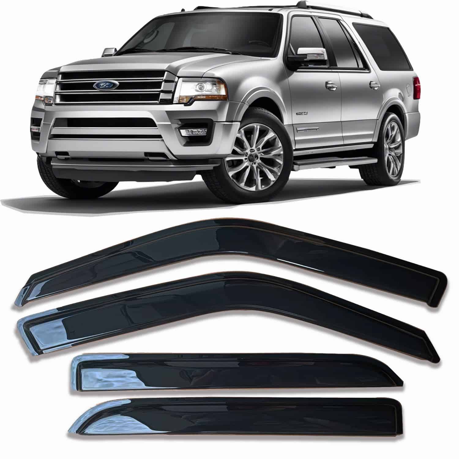 Viseras de Ventana Lateral para Coche Fit 97-17 Ford - Imagen 10