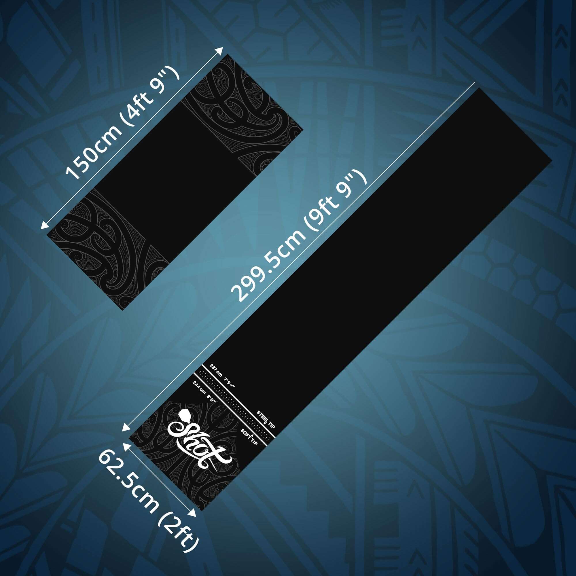 Protector de Piso para Dardos Shot! - Tapete de Goma en - Imagen 9