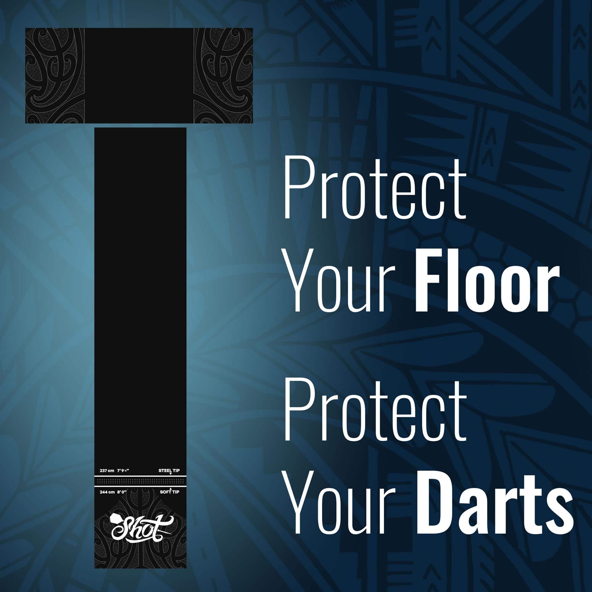 Protector de Piso para Dardos Shot! - Tapete de Goma en - Imagen 5