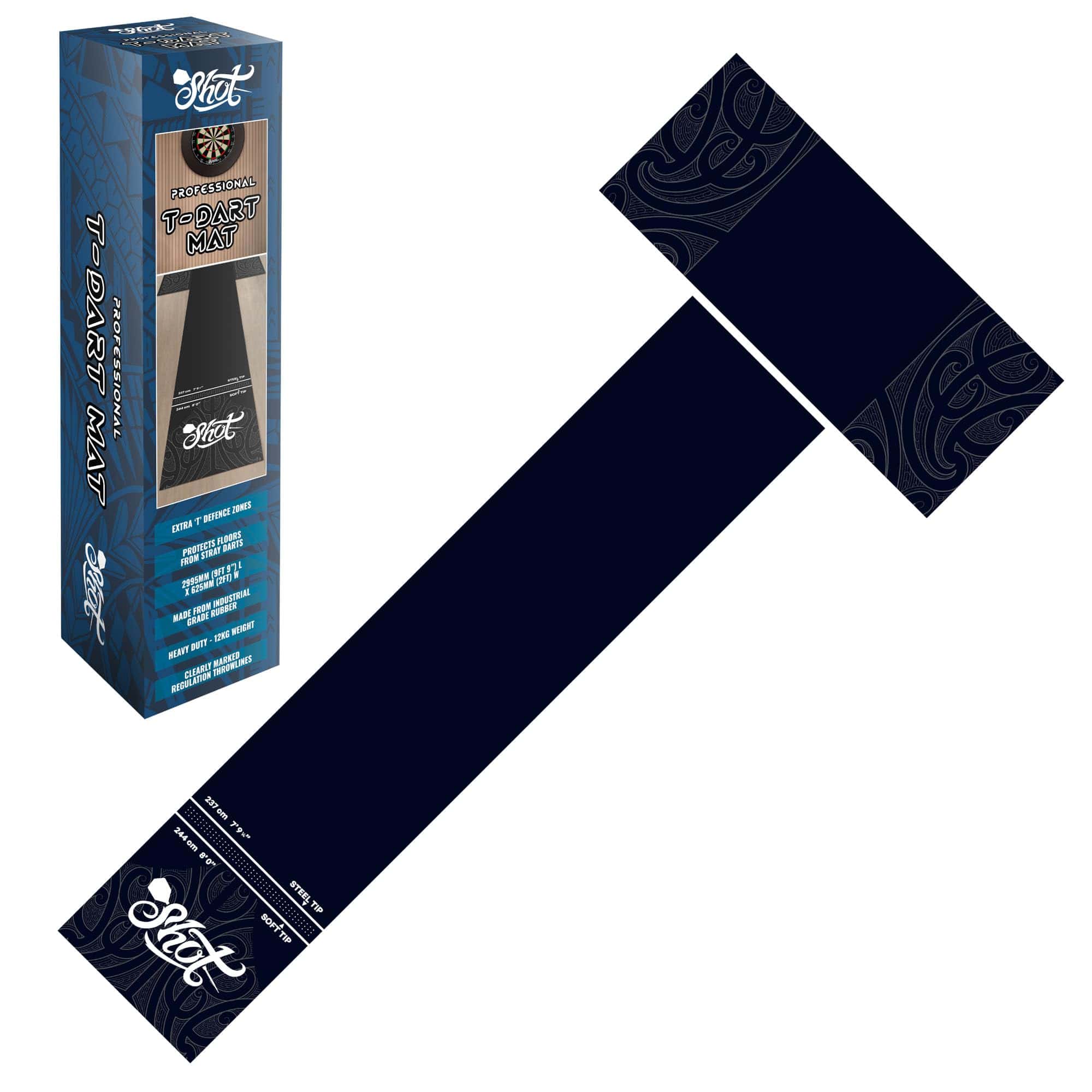 Protector de Piso para Dardos Shot! - Tapete de Goma en