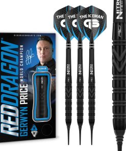 RED DRAGON Gerwyn Price Iceman Black SE Softip 20g - Dardos