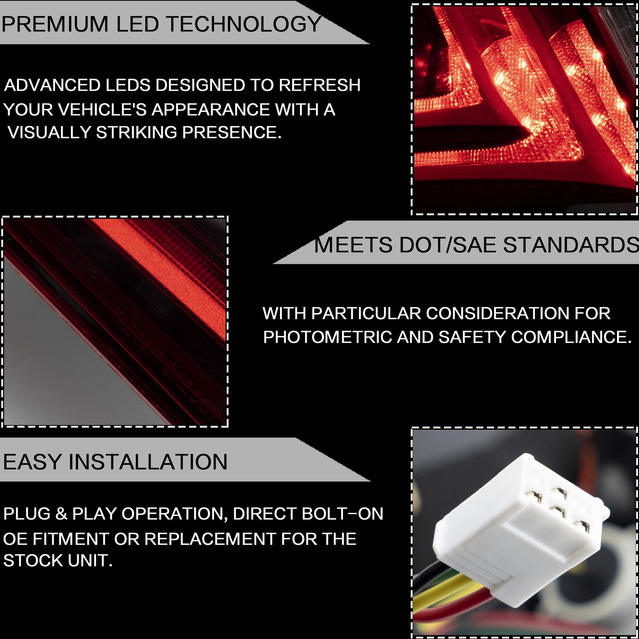 Conjunto de luces traseras VLAND para Lexus IS250 IS350 - Imagen 4