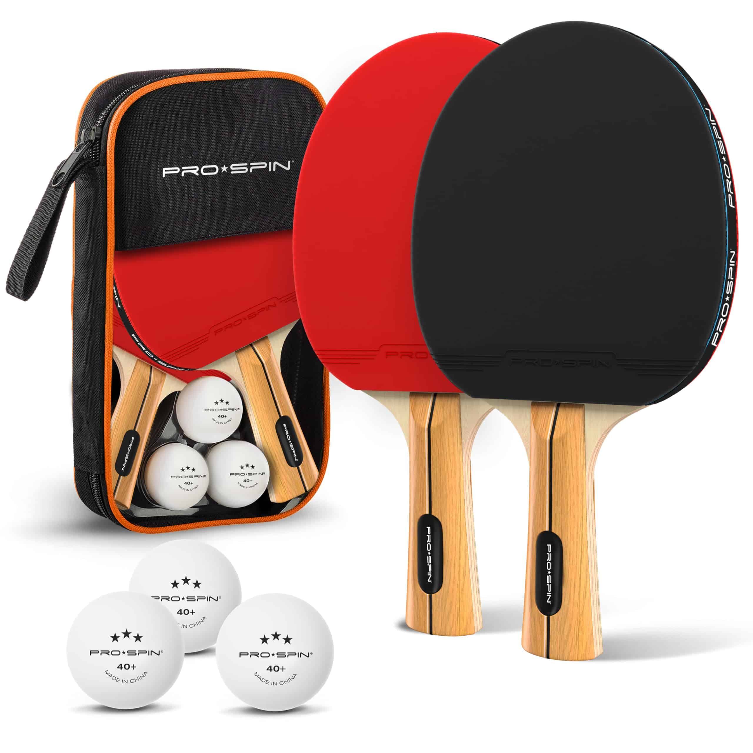 Juego de Raquetas de Ping Pong PRO SPIN - Set de Alto
