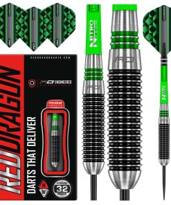 Set de Dardos RED DRAGON Titan 2-32g con Vuelos y Ejes