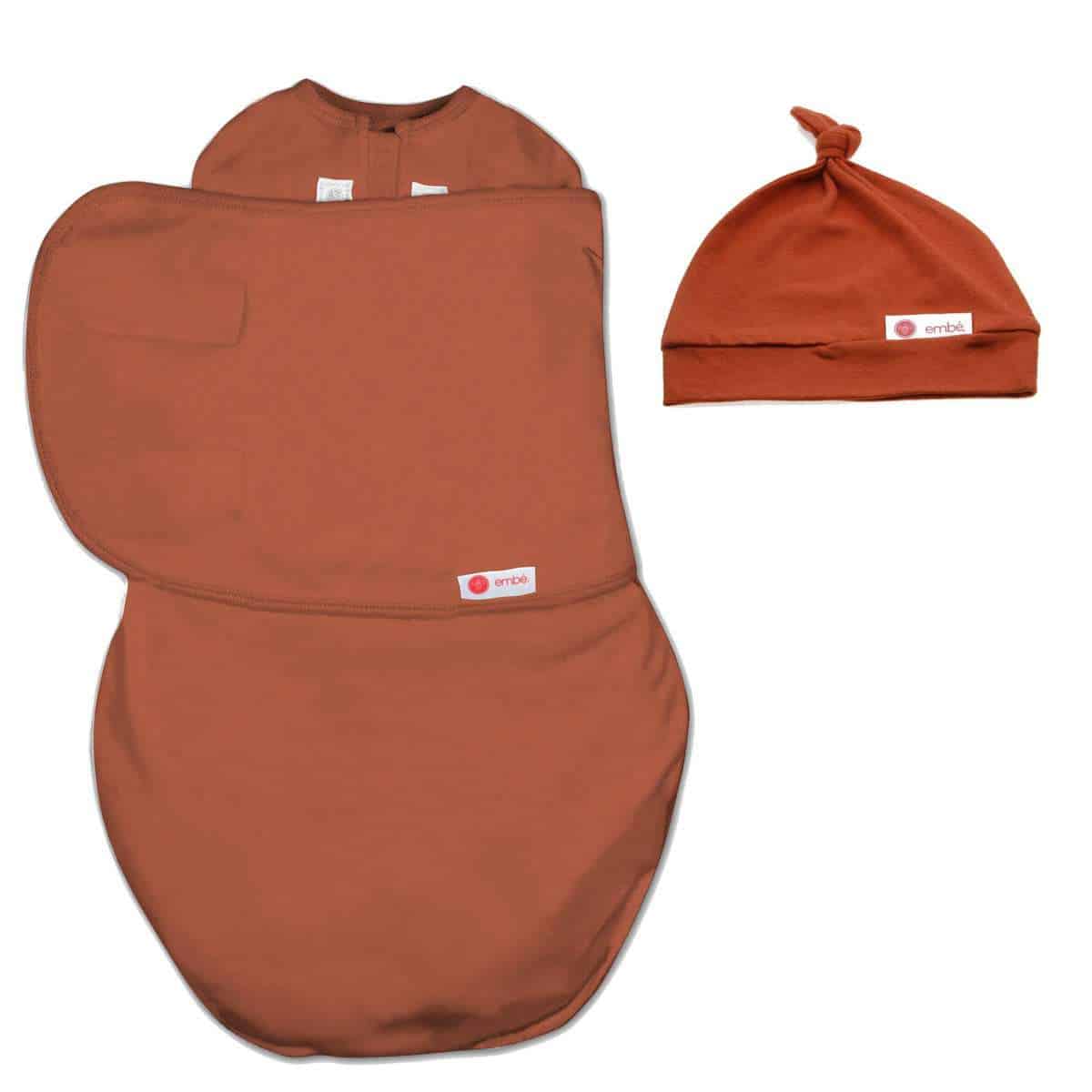 Manta envolvente embé de 2 vías con gorro para bebés de 0 a
