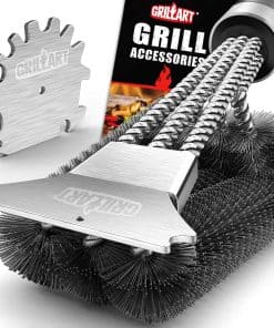 Brocha y raspador para parrilla Grillart, kit de limpieza