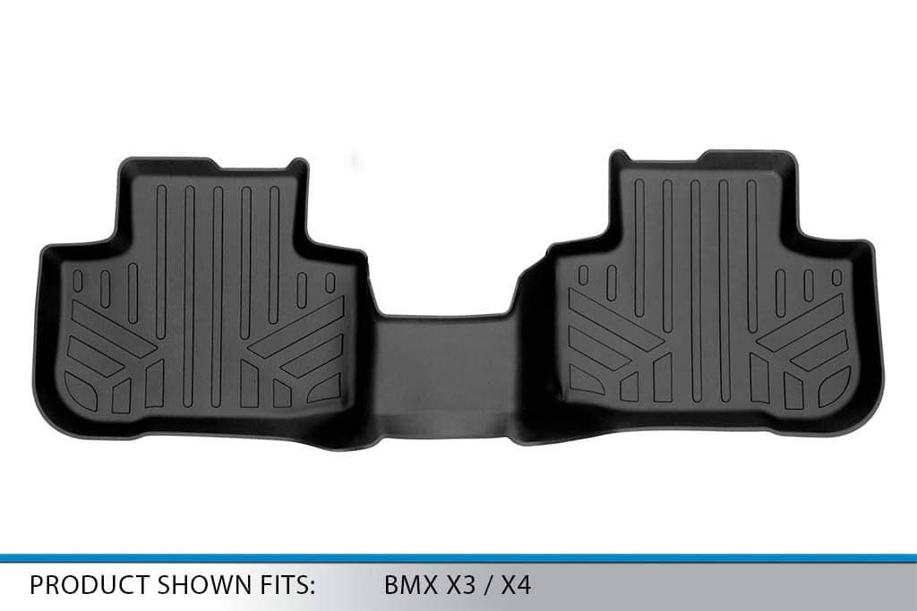 SMARTLINER Tapetes de piso a medida para la 2da fila Negro - Imagen 4