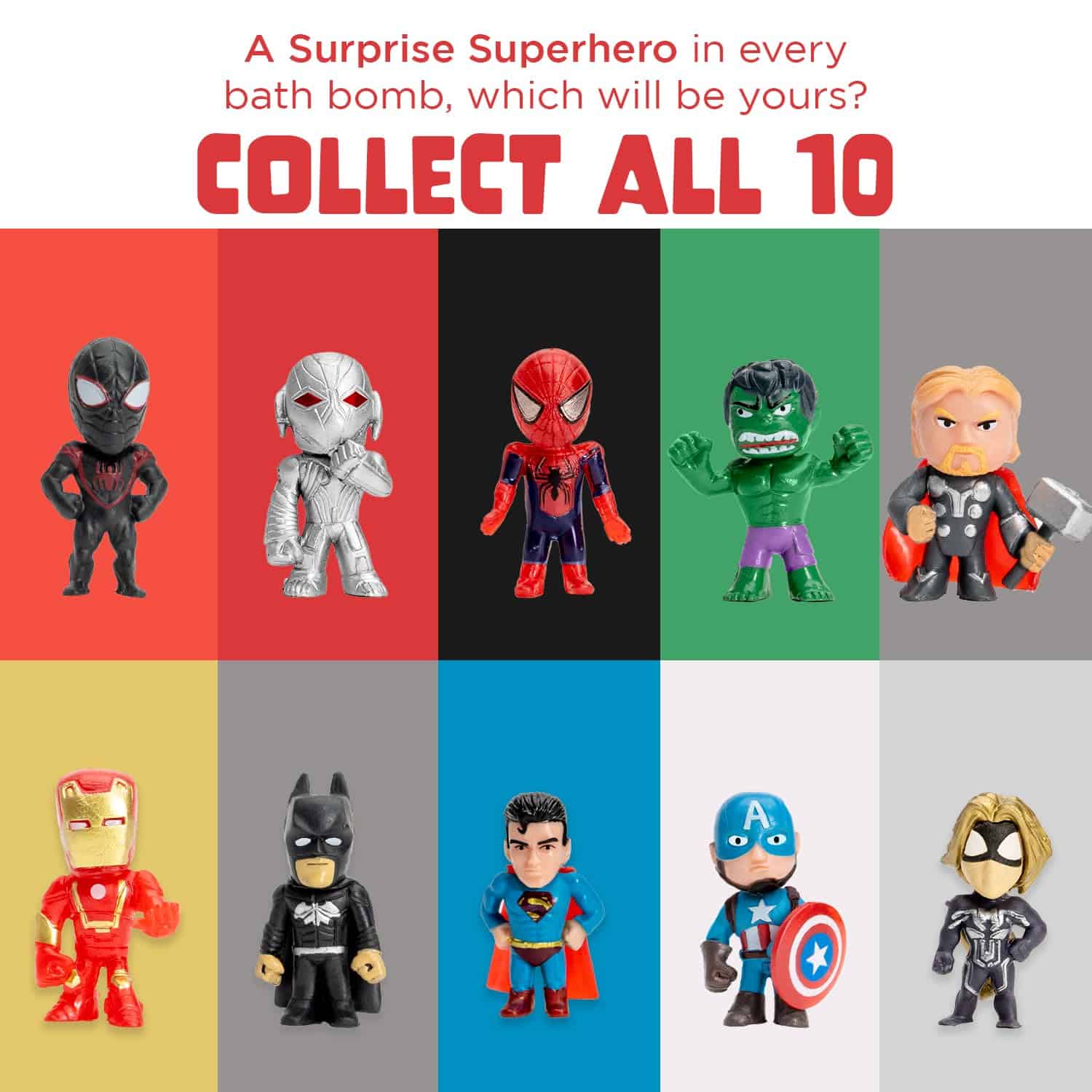 Bombas de Baño de Superhéroes para Niños con Sorpresa de - Imagen 4