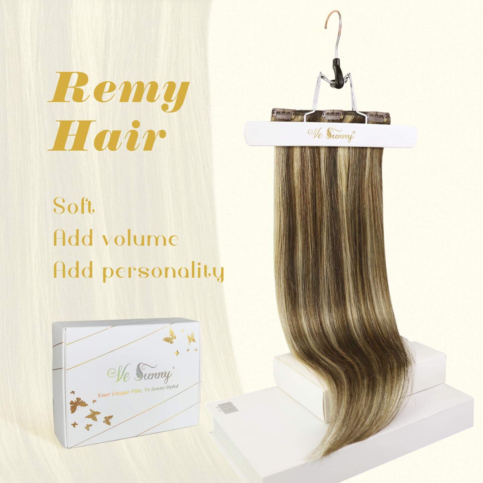 Extensiones de Cabello Clip Sunny de cabello humano real - Imagen 6