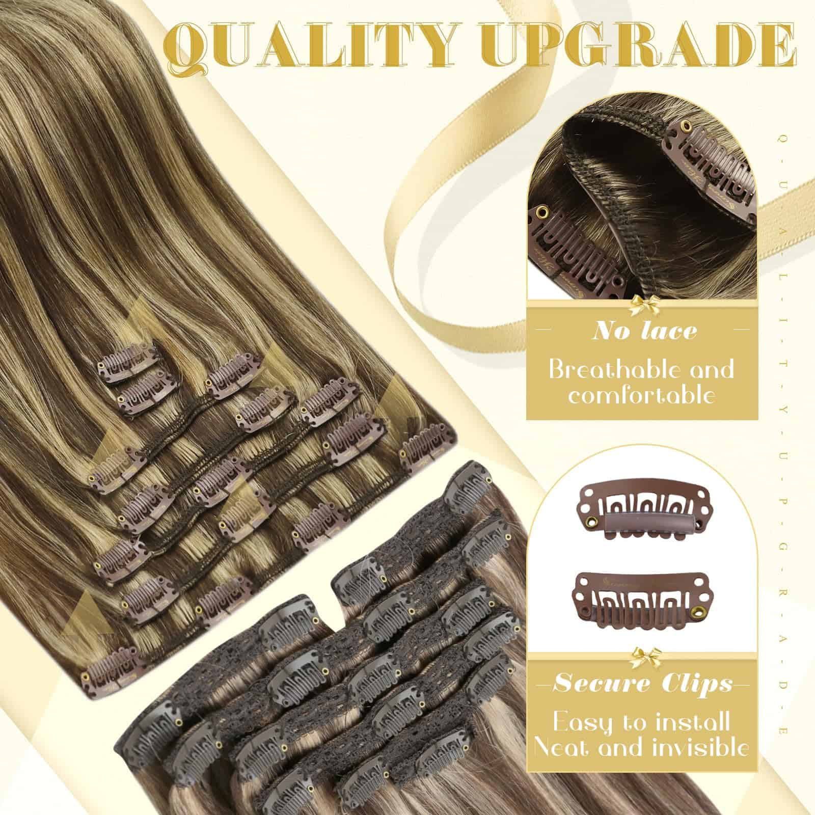 Extensiones de Cabello Clip Sunny de cabello humano real - Imagen 3