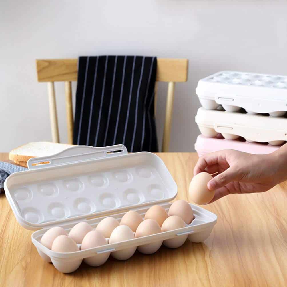 2 Pack Porta Huevos de Plástico para Refrigerador, Porta - Imagen 10