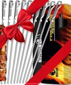Brochetas de Barbacoa de Acero Inoxidable - 17� -